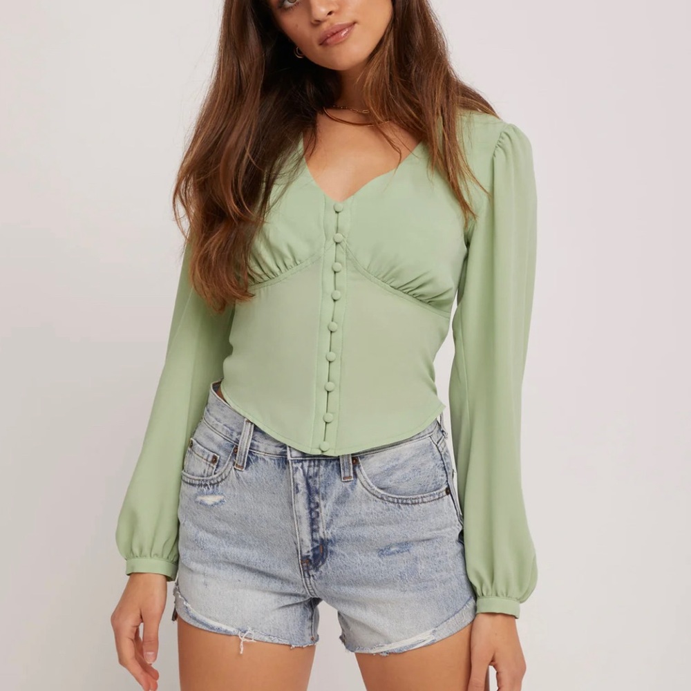 Backyard Roses Joanna Button Blouse
